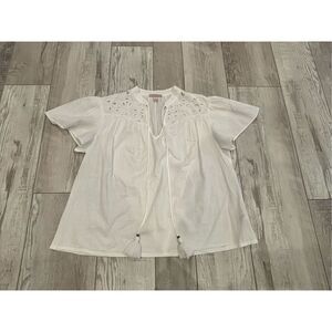 Knox Rose white Boho blouse size M